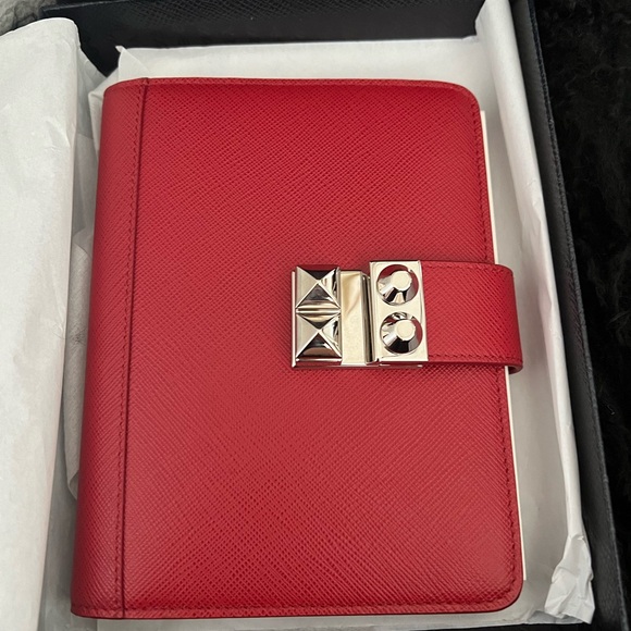 Prada Elektra Saffiano Notebook/Agenda Cover Red - Picture 1 of 12